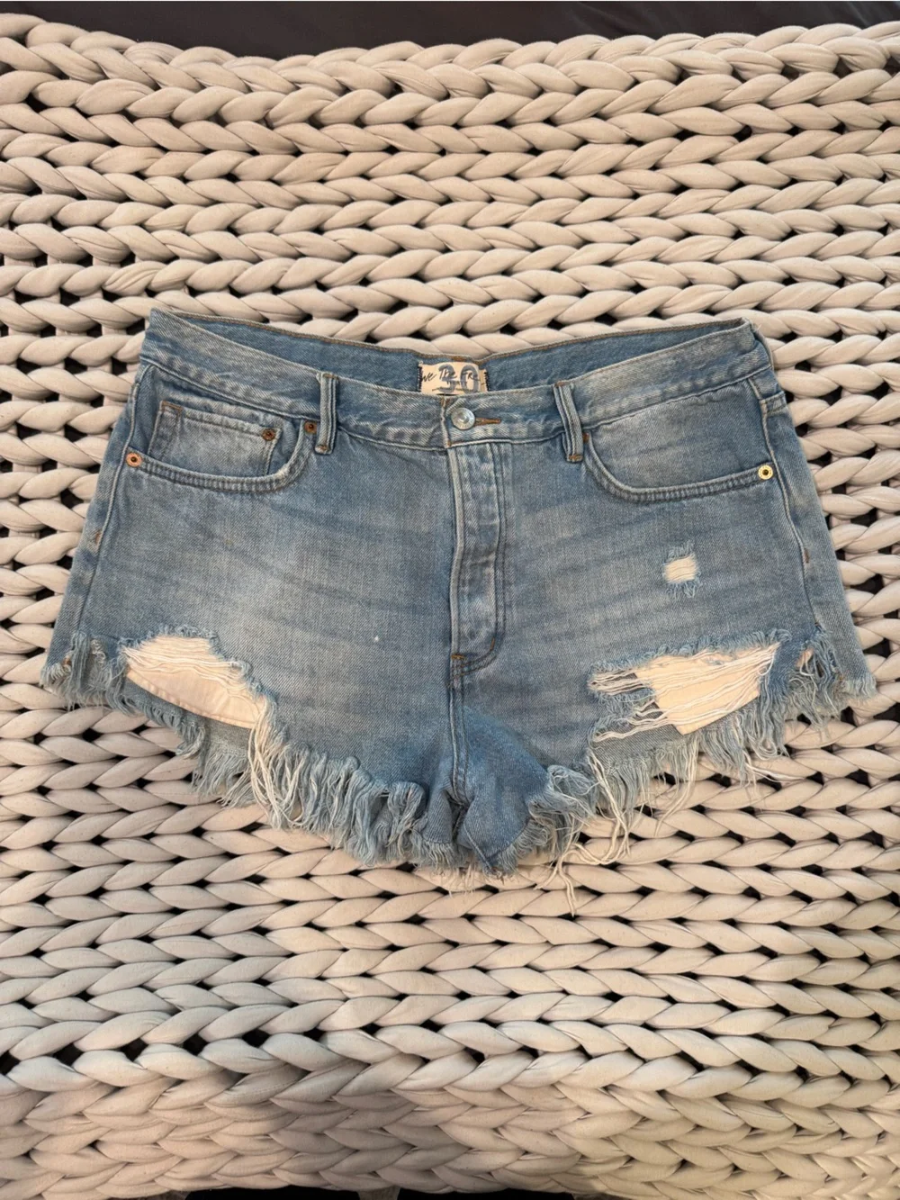 Free people denim Jean shorts